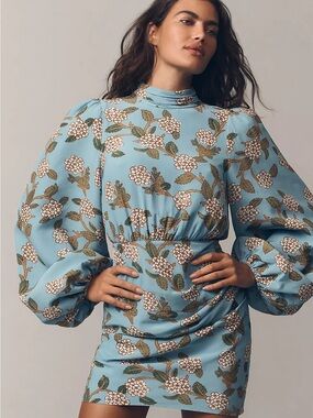 Rhode Luke Floral Mini Dress